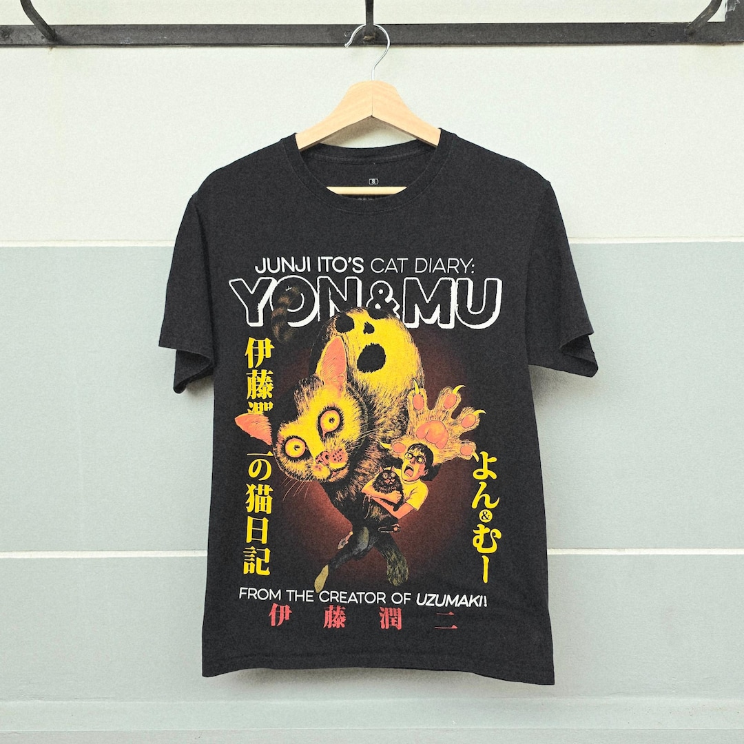 Junji Ito Cat Diary Yon & Mu Tshirt Japanese Horror