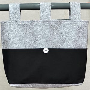 Woman&#39;s Walker Caddy, Ready to Ship, Walker Tote Bag Purse w/3 Straps & Pockets, Handmade Senior Gift Walker Organizer Carryall