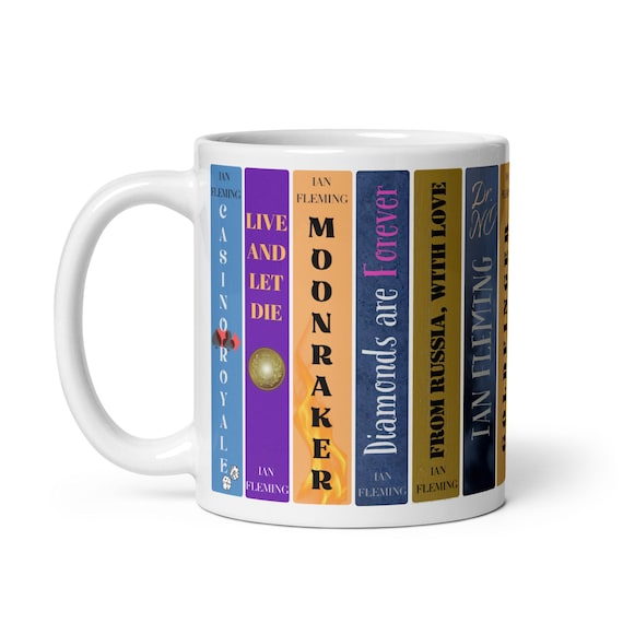 James Bond Bookshelf Mug | Ian Fleming 007 Novels Coffee Cup | Spy Thriller  Present | Book Lover Gift | Literary Collector Mug - Etsy Israel