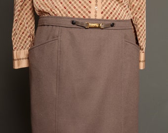 French Skirt Wool Raw (L)