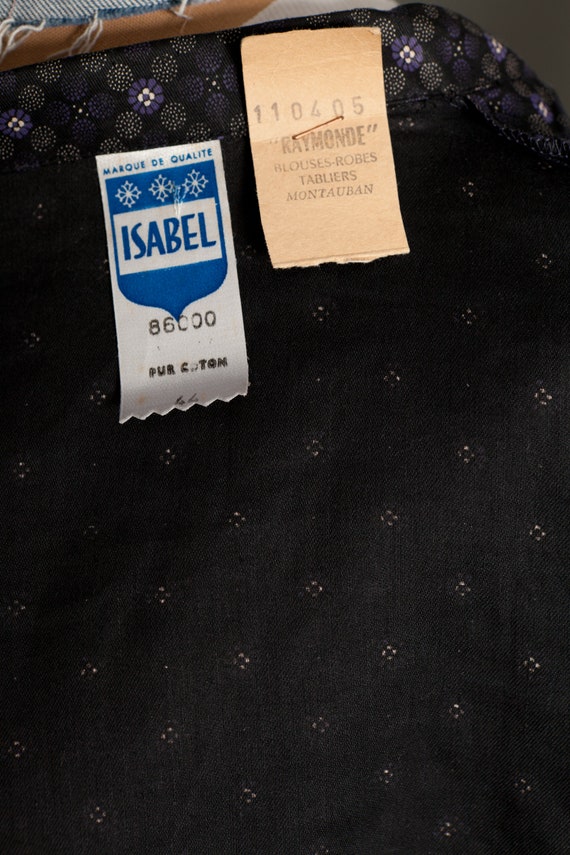 French Women Black Work Dress Coat 50's (M/L) - image 5