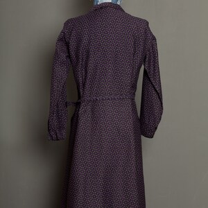 French Women Black Work Dress Coat vintage 50 (S/M) image 3