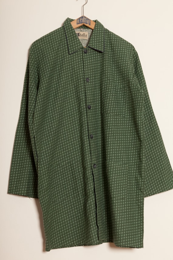 French Night Green Shirt Vintage 60's (M)