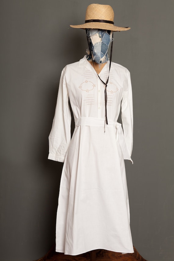 French Work Dress White 20th (M)
