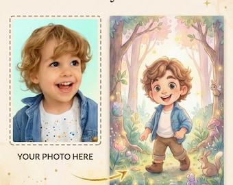 Personalized Children's Storybook from Photo, Custom Bedtime Book for Kids, Illustrated Adventure PDF, Unique Kids Gift, Digital Kids Book