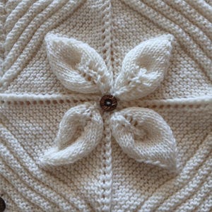 beautiful knitted blanket