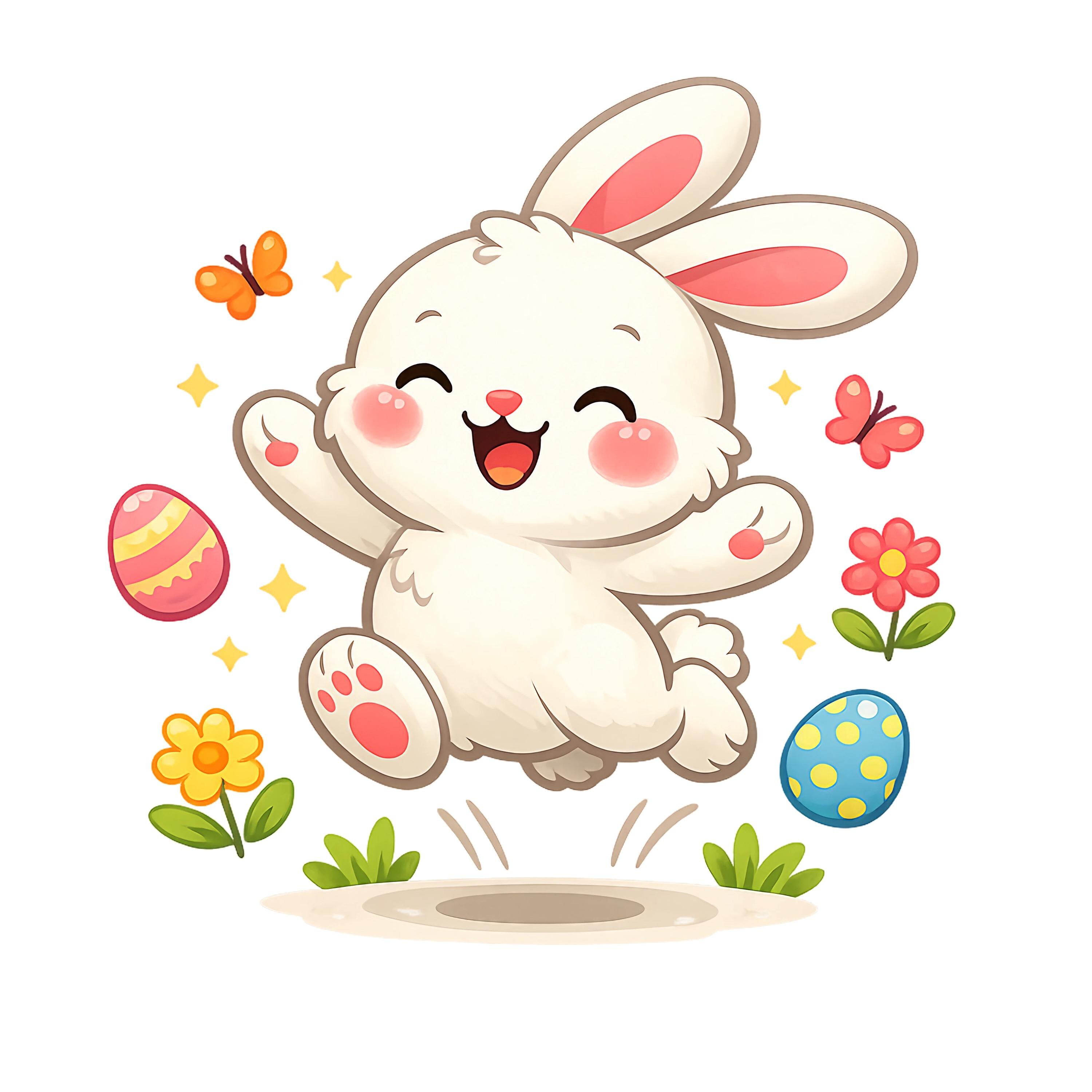 Easter Bundle SVG PNG | Easter Bunny Clipart & Printable Set | Spring ...
