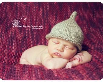 Little Dew Drop Pixie Hat breipatroon - PDF-verkoop - Instant Digitale Download