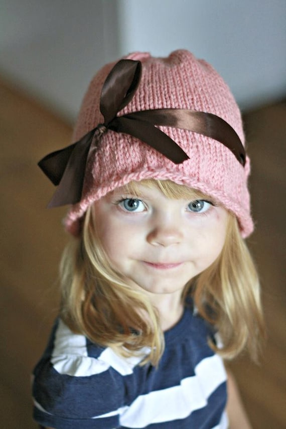 【AAKE】RIBBON KNITTING BUCKET HAT Ribbon Bucket Hat Knit Pattern - Sizes Newborn Baby Through