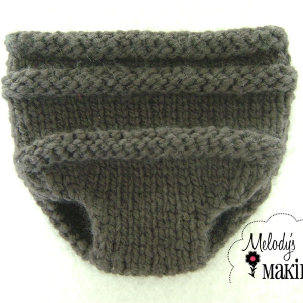 Knit Unisex Diaper Cover Knitting Pattern - PDF Sale - Instant Digital Download