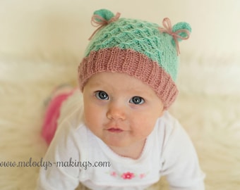 Kid Bear Hat Knitting Pattern ~ Adult Bear Hat Knitting Pattern ~ Baby Bear Hat Knitting Pattern ~ Knit Bear Hat Pattern ~ Knit Kitty Hat