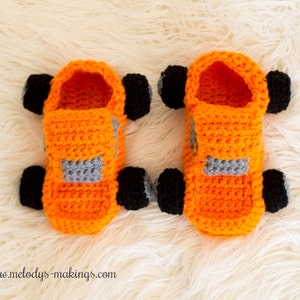 Little Boy Slippers Crochet Pattern Baby Boy Shoes Crochet Pattern Boy Shoes Crochet Pattern Monster Truck Crochet Pattern image 4