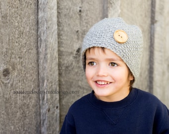 Bubble Button Beanie Crochet Pattern - All Sizes Newborn, Baby, Toddler, Child, and Adult Included - Instant Digital Download