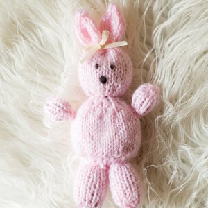 Knit Bunny Hat Pattern Easter Photo Prop Knitting Pattern Knit Bunny Amigurami Pattern Bunny Hat Knitting Pattern image 5