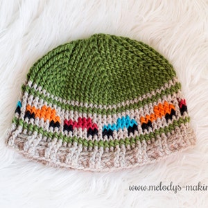 Boys Hat Crochet Pattern Kid Hat Crochet Pattern Boy Truck Hat Pattern Crochet Hat Pattern Boy Beanie Pattern Boy Crochet Pattern image 2