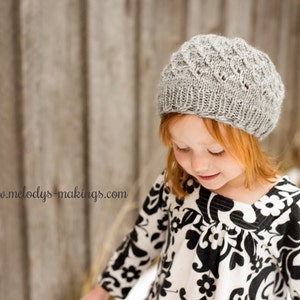 Girl's Knit Slouchy Hat Pattern Child Knit Slouchy Hat Pattern Adult Knit Slouch Hat Pattern Womans Knit Slouch Hat Pattern image 1