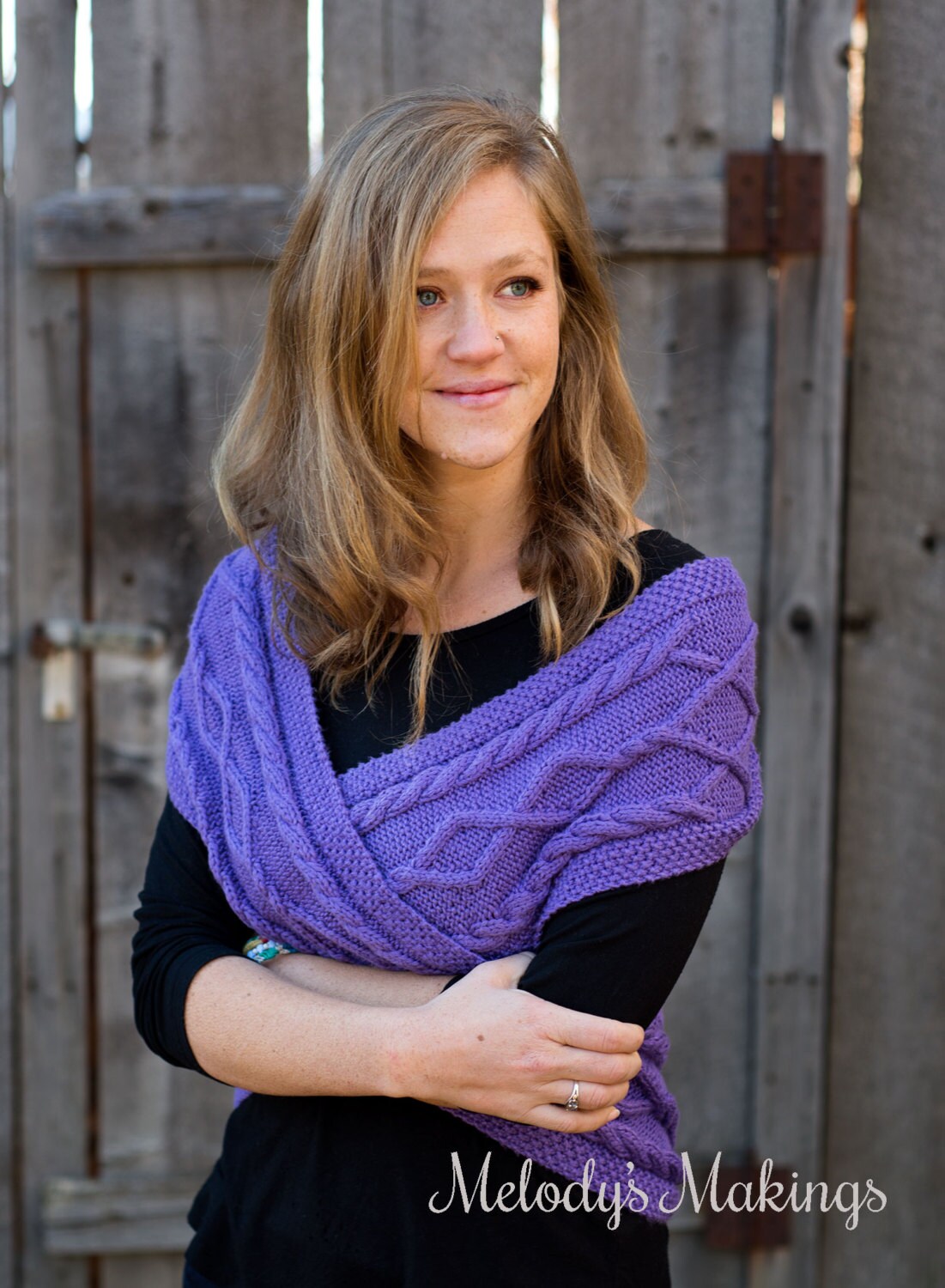 Knit Cross Body Wrap - Etsy