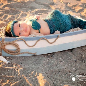 Newborn Mermaid Blanket Knitting Pattern Baby Mermaid Blanket Knitting Pattern Knit Mermaid Tail Photo Prop Pattern image 2