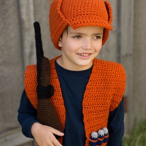 Hunting Vest Crochet Pattern Crochet Hunting Pattern Hunter Costume Crochet Pattern Halloween Costume Crochet Pattern image 2