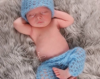 Newborn Hat and Pants Set Crochet Pattern - Newborn Pants Crochet Pattern - Baby Hat and Pants Crochet Pattern - Baby Pants Crochet Pattern