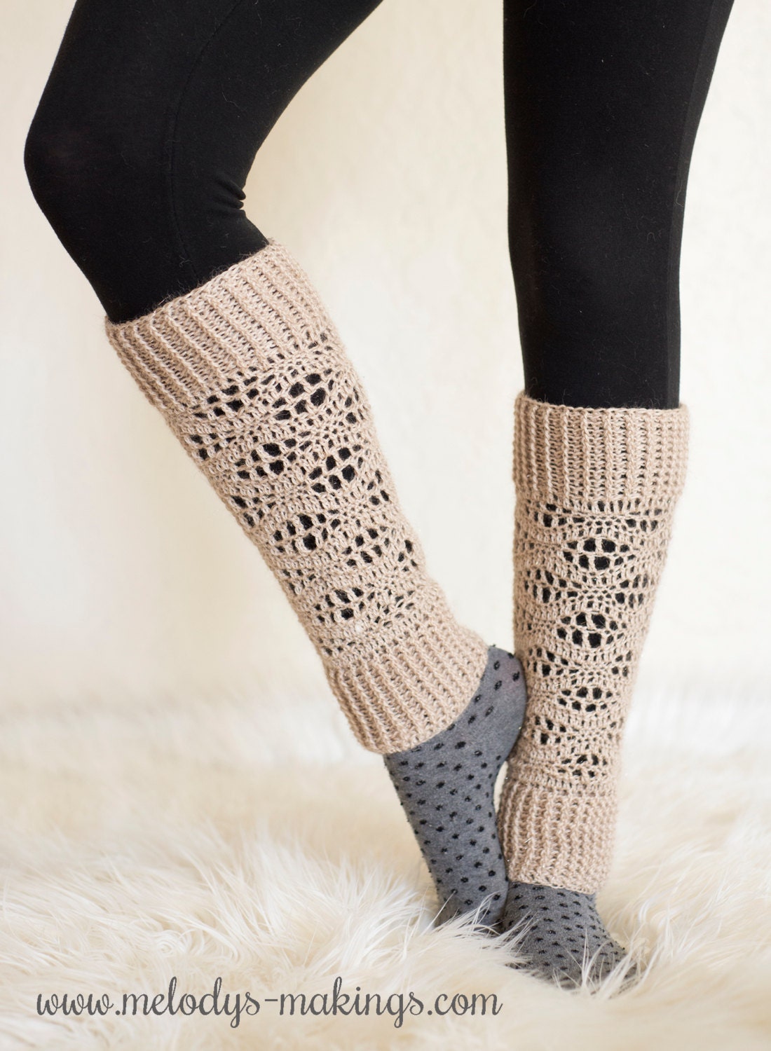 30 Crochet Leg Warmers Patterns for Retro, Cozy, and Statement Style 31 Wisteria Leg Warmers for Girls and Women
