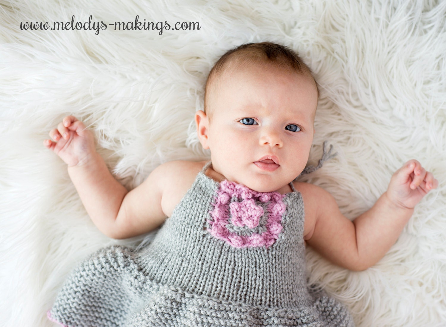 Knit Summer Baby Dress Pattern Summer Dress Knitting Pattern Etsy