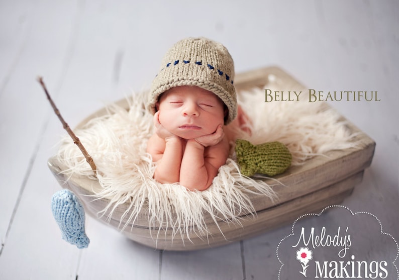 Fishing Set Knitting Pattern 6 Sizes Included PDF Sale Etsy