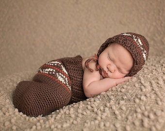 Baby Cocoon Crochet Pattern - Baby Sleep Sack Crochet Pattern - Baby Sleep Cocoon Crochet Pattern - Cocoon and Hat Set Crochet Pattern