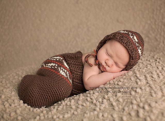 30 Cozy Sack Hat Crochet Patterns for Winter, Gifts, and Photo Props 13 Autumn Aspirations Cocoon and Hat Pattern