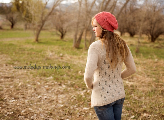Woman's Clothing Knitting Pattern - Spring Cardigan Knitting Pattern - Woman's Cardigan Knitting Pattern - Girl's Clothing Knitting Pattern