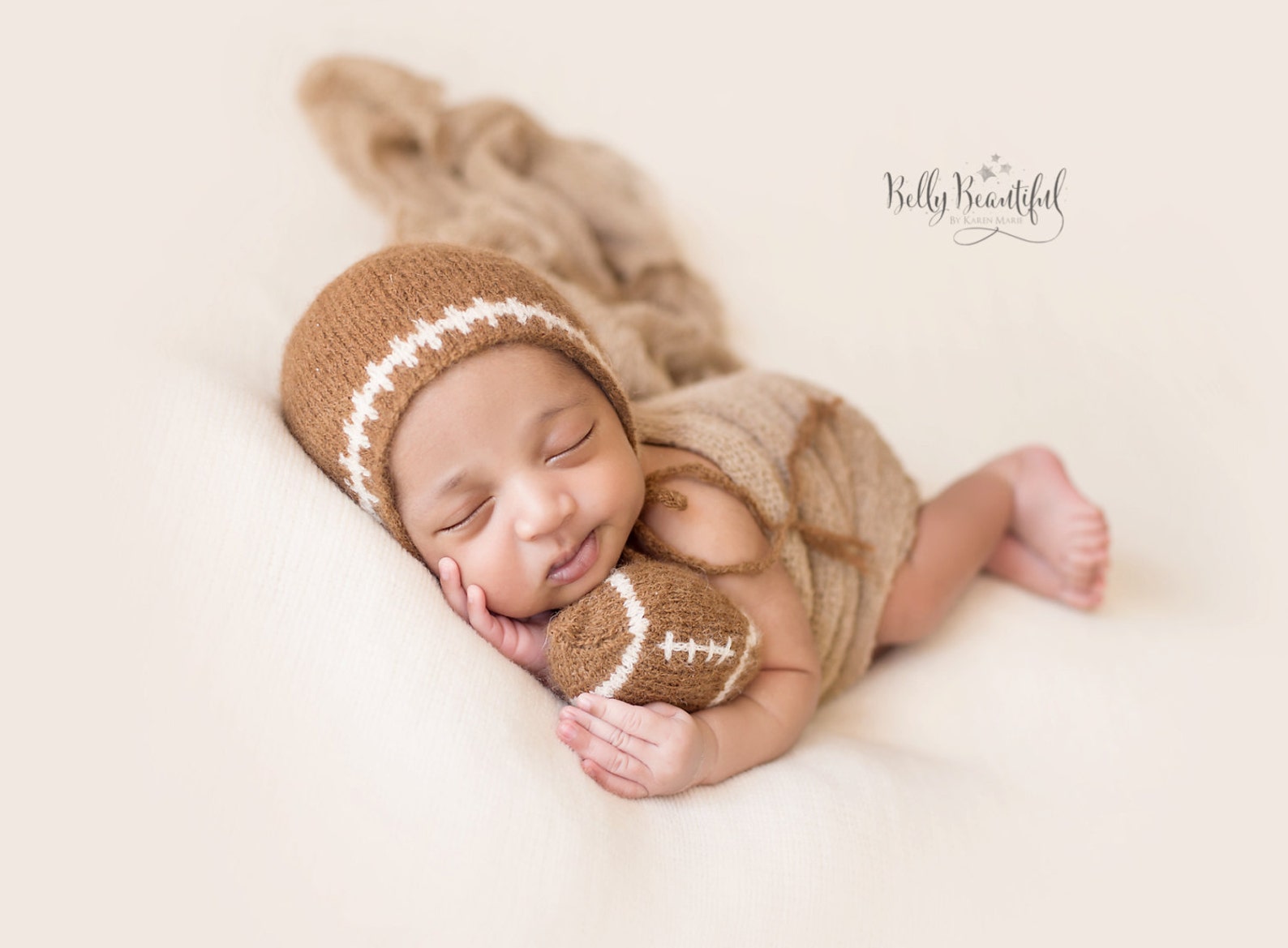 Knit Baby Football Pattern Knit Football Hat Pattern Baby Etsy