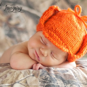 Knitting Pattern - Newborn Photo Prop Hat Pattern - Baby Boy Pattern - Newborn Hat Pattern - Baby Prop Pattern - Knit Boy Hat Pattern