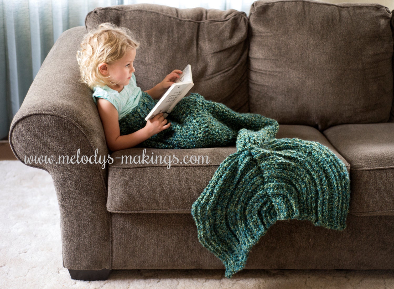 Child Mermaid Tail Blanket Crochet Pattern Mermaid Tail Etsy