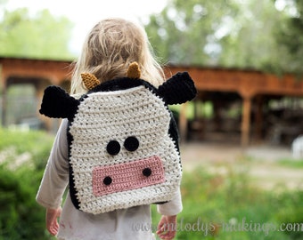 Cow Backpack Crochet Pattern - Crochet Backpack Pattern