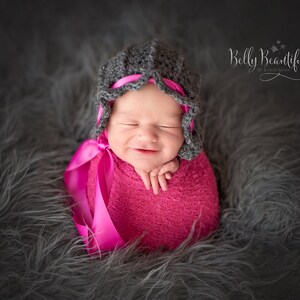 Crochet Pattern - Elegance Bonnet - All Baby Sizes Newborn through Toddler Included - Instant Digital Download