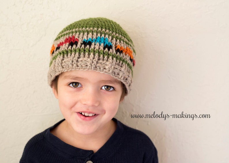 Boys Hat Crochet Pattern Kid Hat Crochet Pattern Boy Truck Hat Pattern Crochet Hat Pattern Boy Beanie Pattern Boy Crochet Pattern image 1