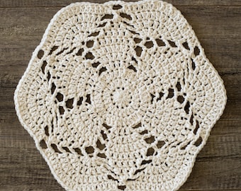 Finesse Crochet Placemat or Table Centerpiece Pattern