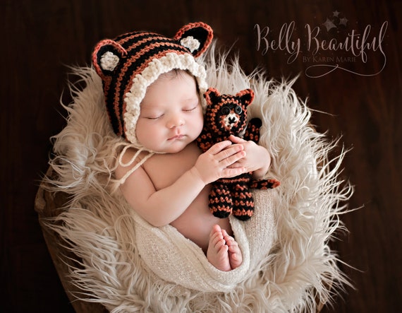 Newborn Photo Prop Crochet Pattern - Animal Hat Crochet Pattern - Newborn Crochet Pattern - Baby Hat Crochet Pattern - Baby Prop Pattern