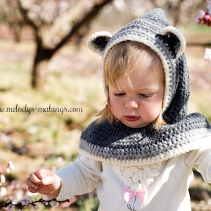 Crochet Pattern - Hooded Scarf Crochet Pattern - Cowl Crochet Pattern - Crochet Hood Pattern - Cowl Pattern - Hooded Scarf Pattern