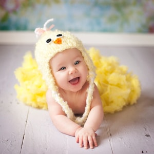 Knit Baby Chick Hat Pattern Knit Chick Hat Pattern Knit Easter Hat Pattern Baby Chick Hat Knitting Pattern image 1