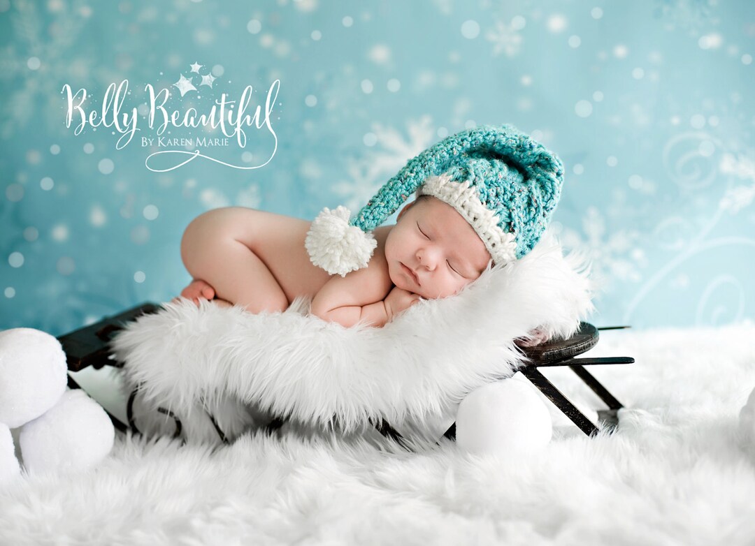 Stocking Cap Crochet Pattern - Stocking Hat Pattern - Baby Stocking Cap ...