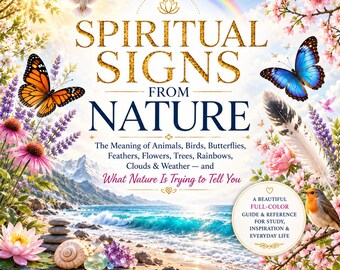 Spiritual Signs From Nature Guide | 560-Page Full-Color Reference Book (Digital Download)