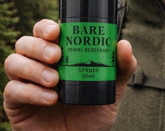 Handmade Natural Tallow Deodorant: Spruce Oil Scent, Aluminum-Free
