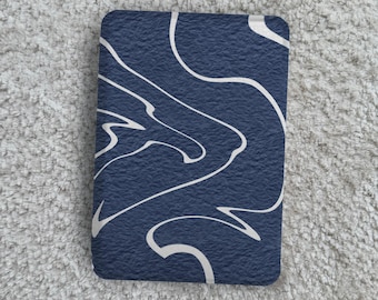 Blue Aesthetic Kobo Case: Minimalist Kindle Paperwhite Case with Hand Strap Kindle Cover E-Reader Case Personalized Gift for Him