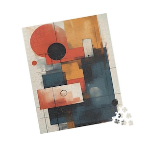 Abstract Art Puzzle - Modern Home Decor, Family Activity, Gift for Friends, Stress Relief Activity, Unique Gift Idea