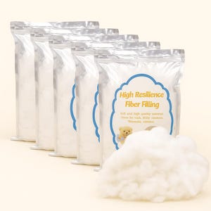 Fenrry – Premium Polyester Fiber Filling | Soft Stuffing for Plush Toys, Pillows, Cushions, Amigurumi & DIY Crafts | 150g–1000g