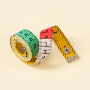 Fenrry 1,5 m Körpermaßband - doppelseitiges Maßband in Zoll und Zentimetern | Flexibles weiches Maßband zum Nähen, Schneidern