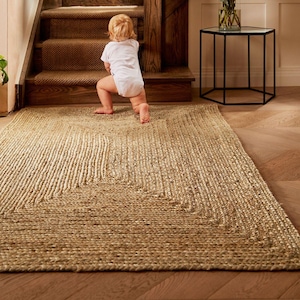 Handmade Braided Jute Rug: Eco Friendly Vegan Home Decor