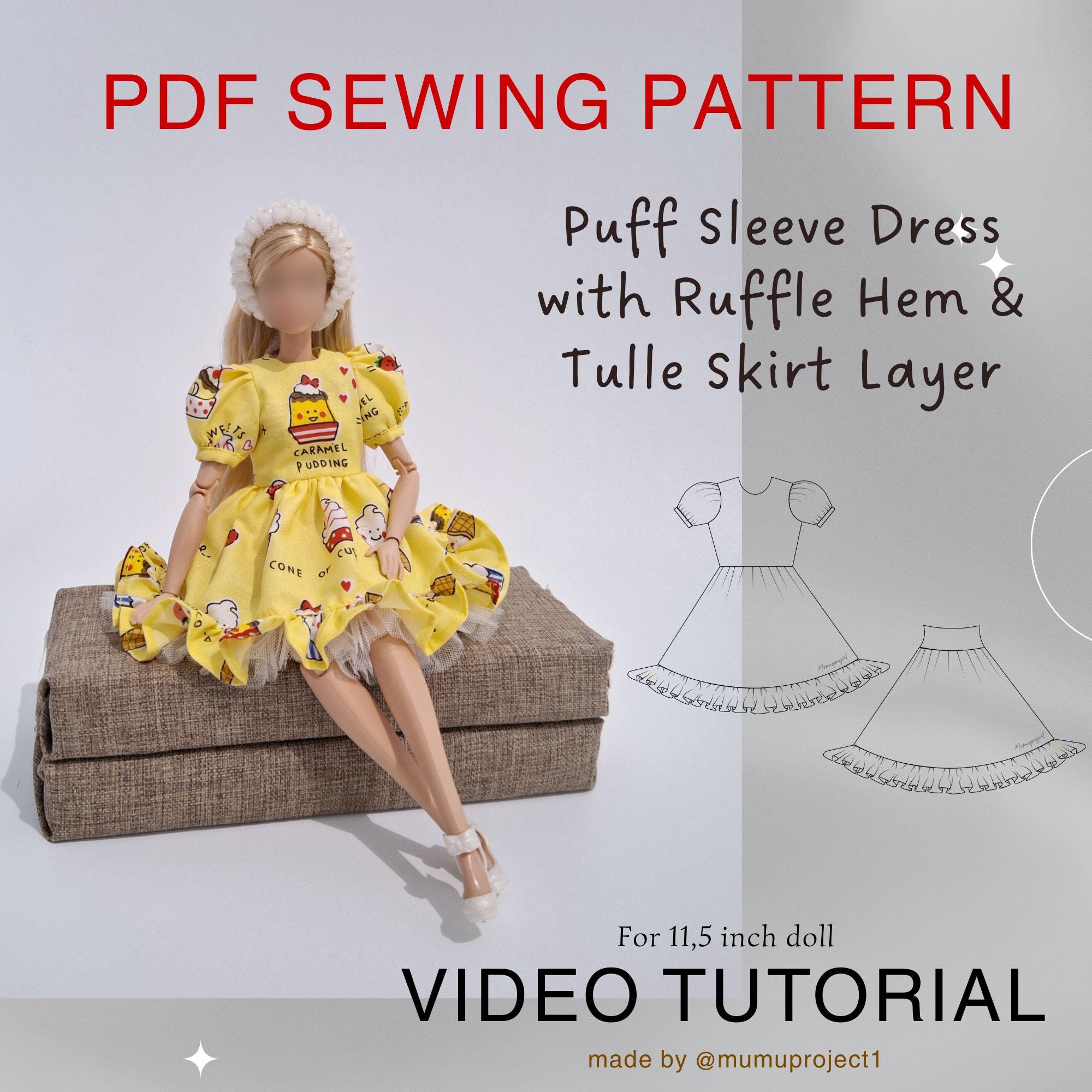 Tulle Ruffle Dress Pattern
