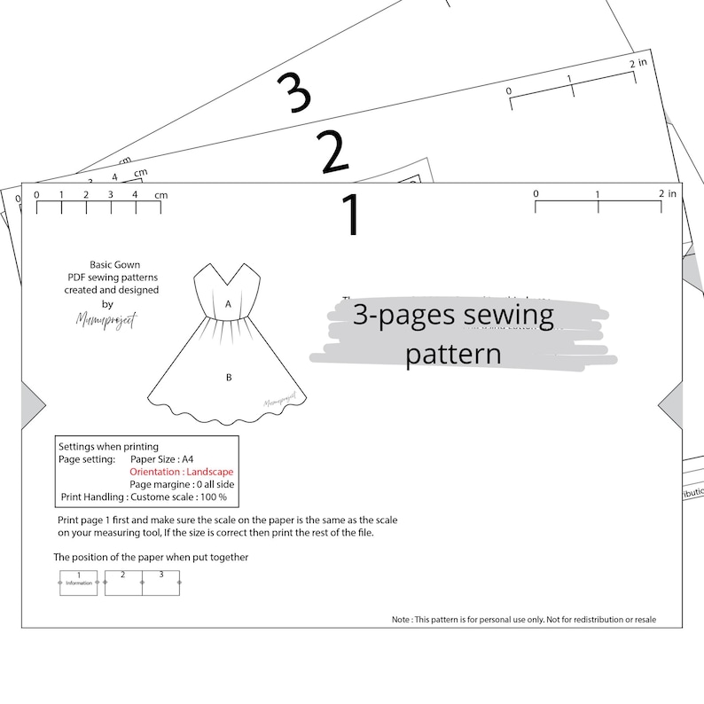 Basic Gown Form PDF Digital Sewing Pattern for 11.5 Inch Doll - Basic Gown - Video ...